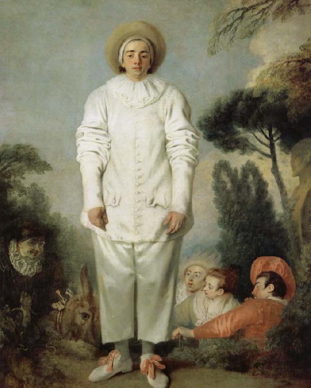 Jean antoine Watteau Pierrot oil painting picture